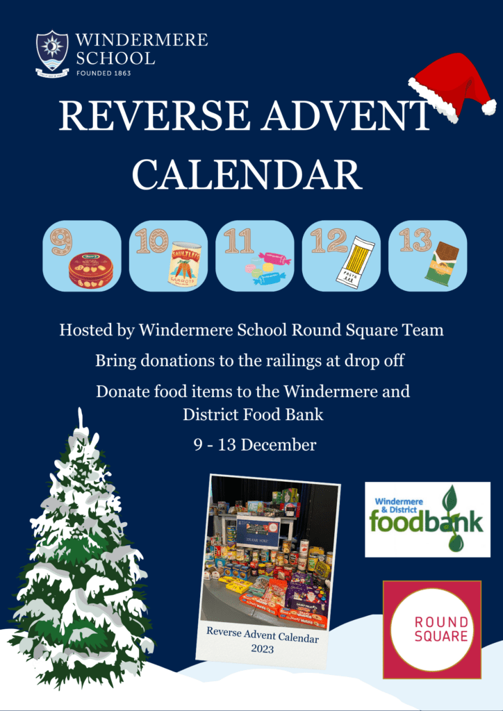 Windermere School Round Square Reverse Advent Calendar