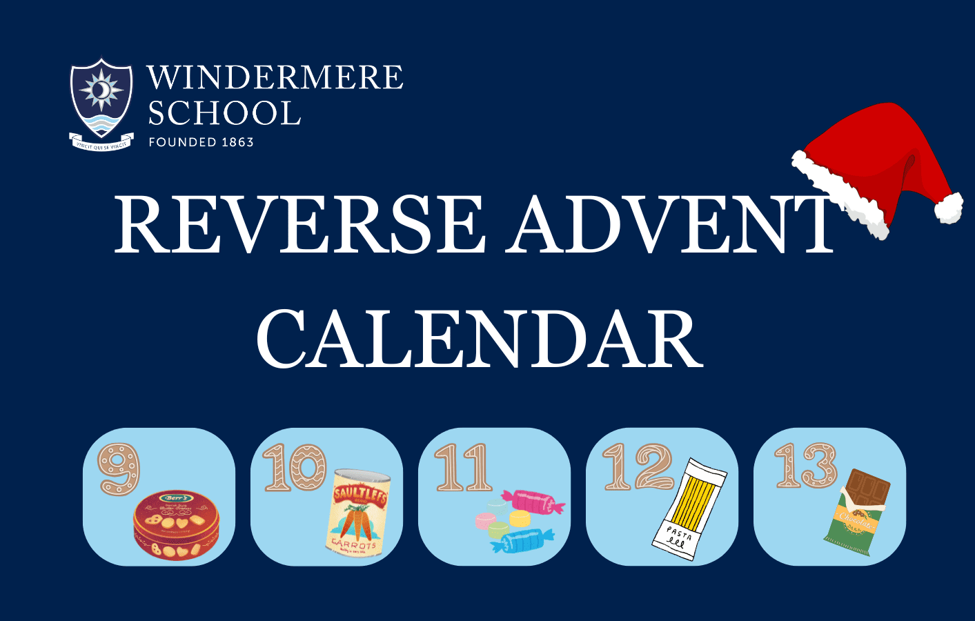 Windermere School Round Square Reverse Advent Calendar