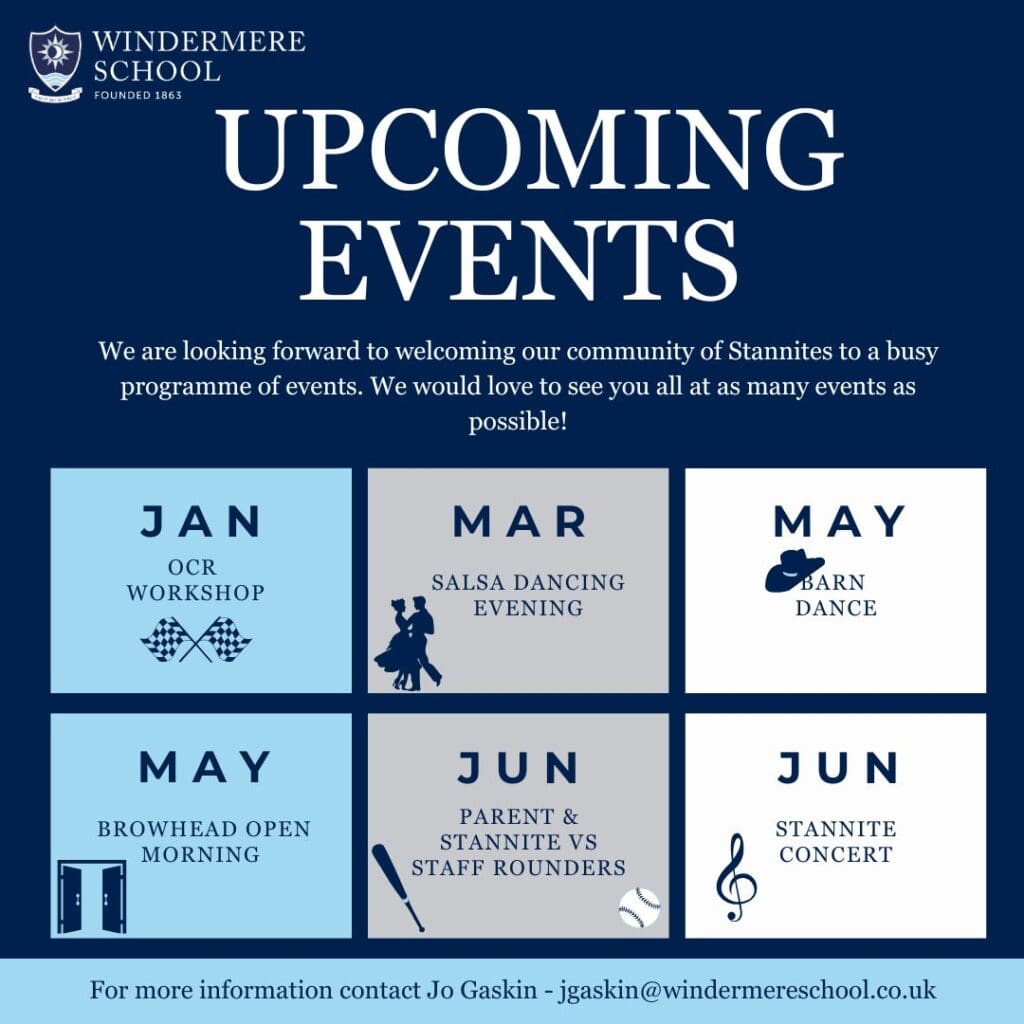 Windermere School Upcoming Events - Stannites