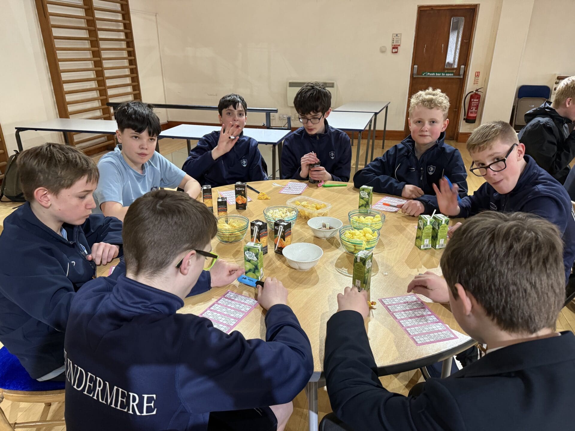 Windermere School Years 7 to 9 Bingo Night